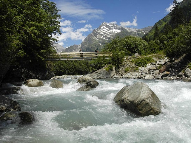 The Maderanertal - Alpine valley  in Switzerland