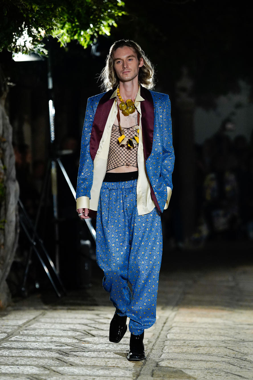 milan-fashion-week--francesca-liberatore-spring-summer-2023-collection- actor Luca_Chikovani for Francesca_Liberatore_SS23