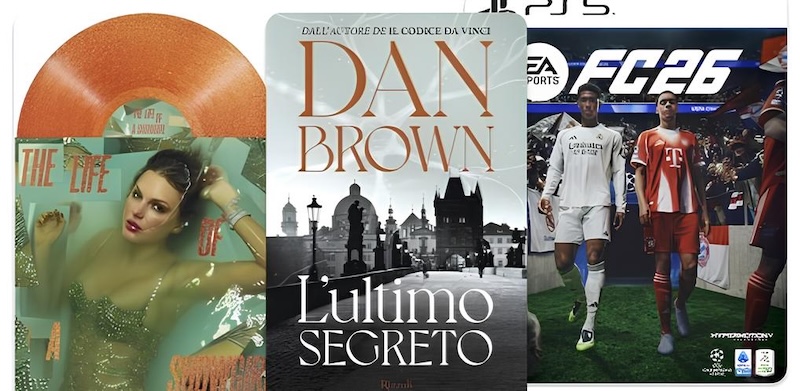 Ranking of the best-selling books, films, video games, CDs, board games and action figures