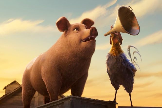 Movie Animal Farm: Overthrowing the Master, with Seth Rogen and Glenn Close