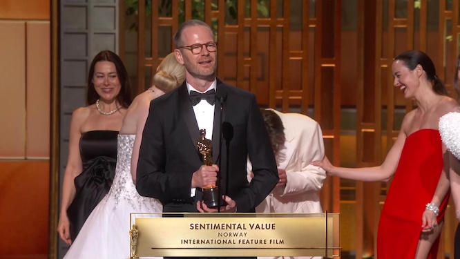 Oscar-Academy Awards 2026: Acceptance Speech of Joachim Trier for Best International Film, Sentimental Value