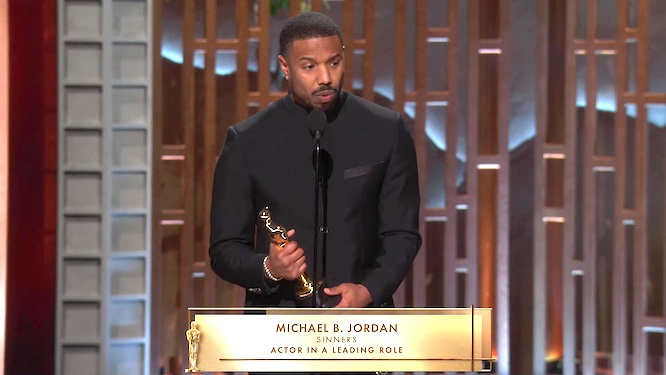 Oscar-Academy Awards 2026: Acceptance Speech of Michael B. Jordan, Best Actor for movie Sinners